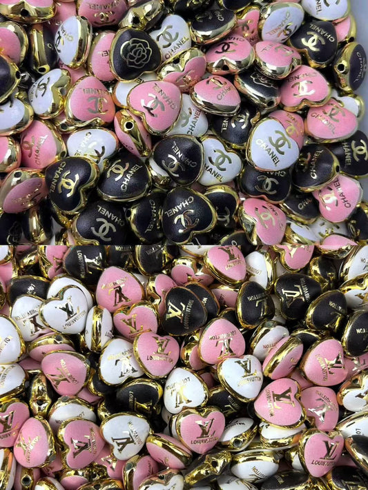 Designer heart mix beads