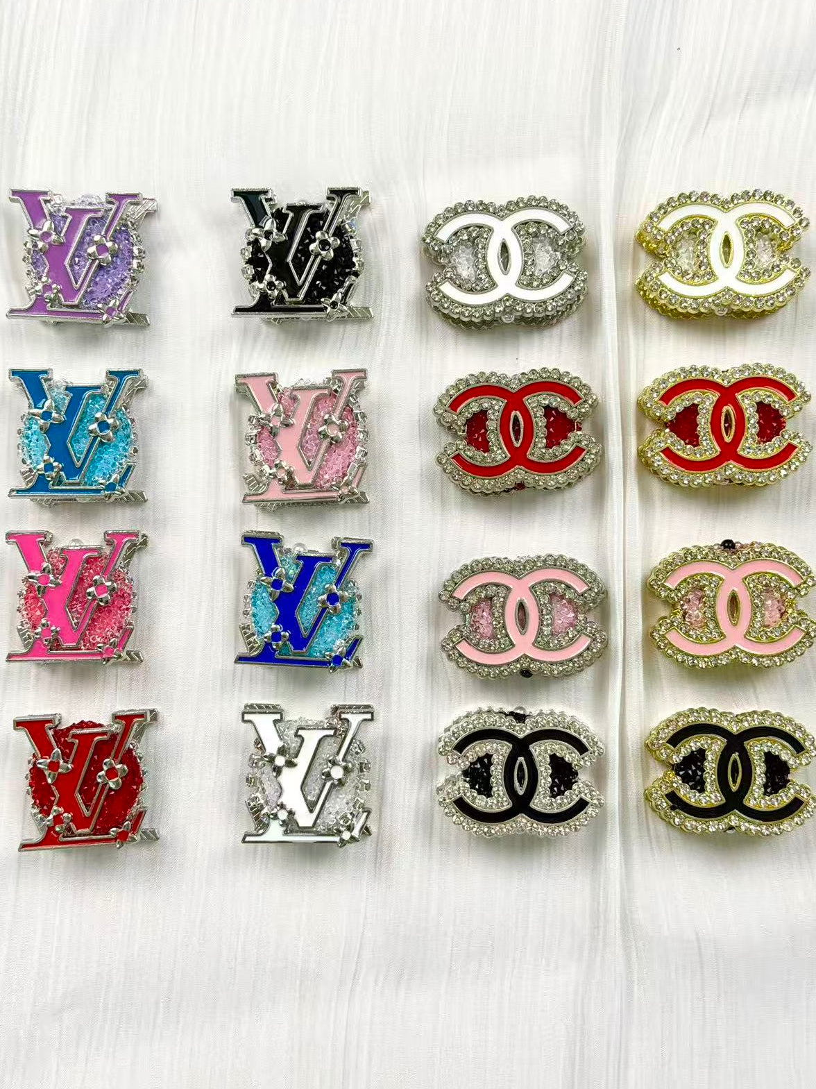 Designer alloy fancy metal logo beads