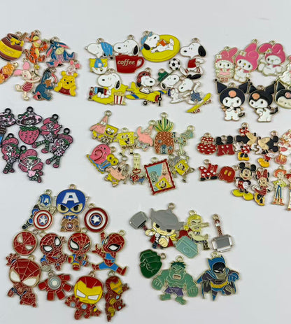 1 inch cartoon charm pendants