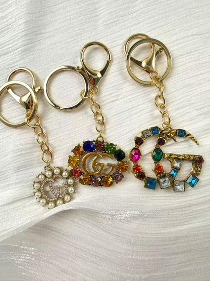 Big charm designer keychain bag charm