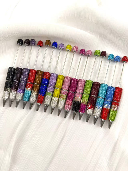 ombre rhinestone colorful fancy diy pens