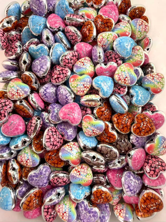coach heart Designers Beads
