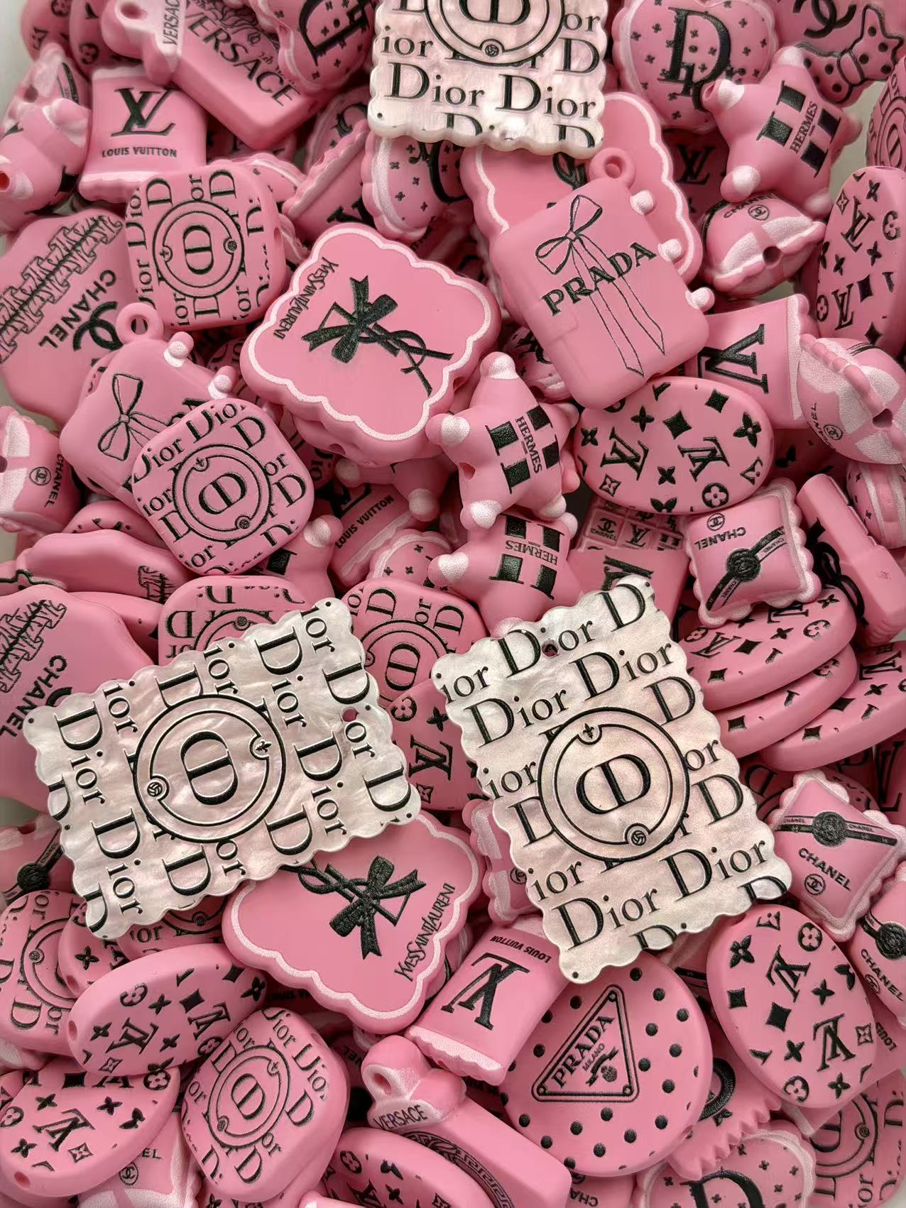 Pink designer bead mix