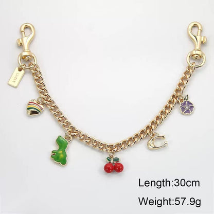 Cherry keychain bag charm