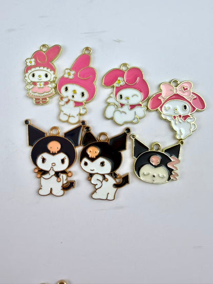 1 inch cartoon charm pendants
